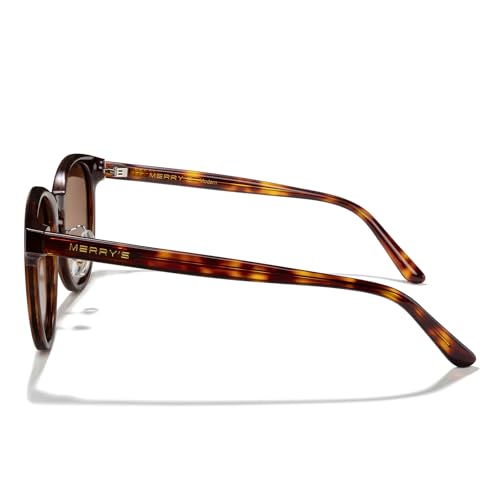 MERRY'S Modern Women Lady Acetate Oval Round Polarized UV400 Sunglasses S61923