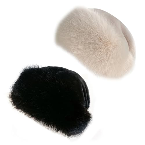 Asudaro Fellmütze Damen, Fellmütze Pelzmütze Damen...