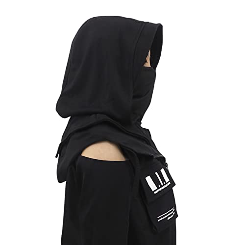 Rogue Punk Neck Warmer Hooded Cape Hat With Mask | Breathable Face & Neck Gaiter | Cowl Hood Scarf For Outdoor & Cosplay2