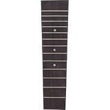 SHOWERORO Ukulele Fingerboard Replacement 13-Fret Teak Fingerboard with Dot Inlay 6.57 Inch for Soprano Concert Ukulele Guitar Accessories