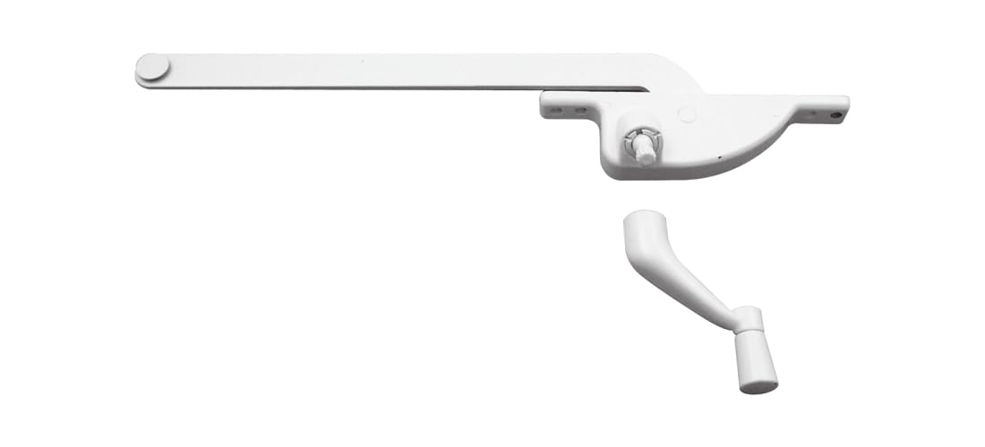 Prime-Line Ürünler H 3709 Prime Line Sağ El Gözyaşı Damlası Tarzı Kanatlı Operatör 22,86 cm L, Kalıp Döküm Çinko, 22,86 cm, Beyaz