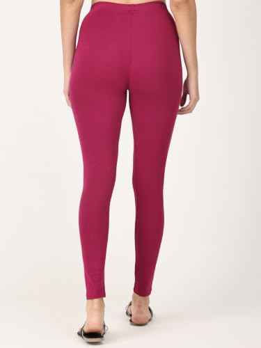 Image of Robinbosky Premium Stretchable Cotton Ankle Legging for Women | Suitable for Formal wear & Casual wear | High-End Elastic Makes The Leggings Squat Proof and Durable for Travel, Yoga, & Workout.