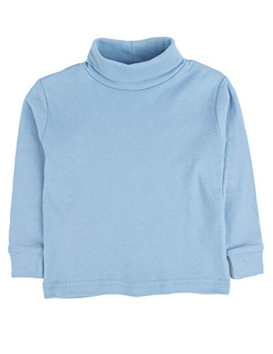 Image of Leveret Girls Boys & Toddler Solid Turtleneck 100% Cotton Kids Shirt (2 Toddler-14 Years) Variety of Colors