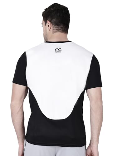 Image of Men Round Neck Half Sleeve Regular Comfort Dry-Fit Activewear Sports T-Shirt Pack of 1 Multicolour