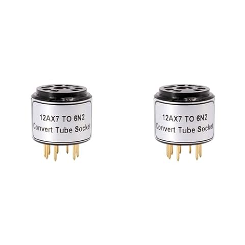 Uikdjgu 2 PC Adapter Gniazda Rurowego ECC83 12AX7 do 6N2 6N1 6N6 Konwerter Vintage Audio DIY