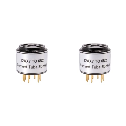 Uikdjgu 2 PC Adapter Gniazda Rurowego ECC83 12AX7 do 6N2 6N1 6N6 Konwerter Vintage Audio DIY