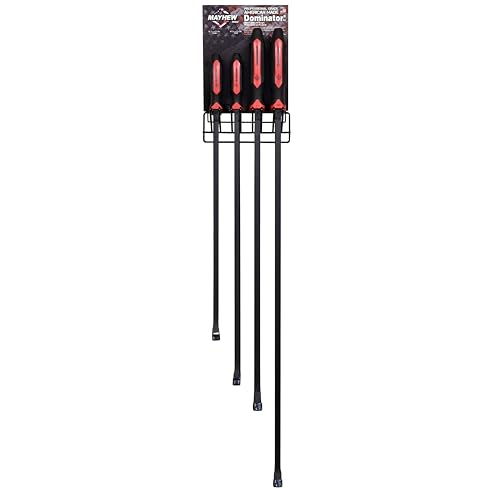 Image of Mayhew Tools 80027 Dominator Large Pry Bar Rack, 8-Piece, multi, one size