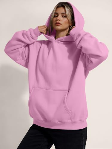 Image of Trendy Queen Women Oversized Hoodies Fall Outfits | Gentle Skin Feel, Aesthetic Drop Shoulder, Large Kangaroo Pocket, Seamless Daily Outfit Match