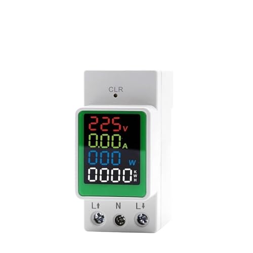 Compteur de rail AC LCD haute définition pour courant tension puissance