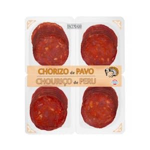 Chorizo de pavo extra Hacendado lonchas 4 paquetes x 37,5 g Pack 2