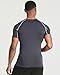 4 Pack: Mens Big and Tall Short Sleeve Shirts Compression Base Layer Thermal Undershirt Slimming Black Active Athletic T-Shirt Dry Fit Workout Sports Rashguard Gym Running King Size Top- Set 4, 3XLT
