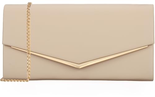 Women's Classic Vegan Leather Envelope Clutch