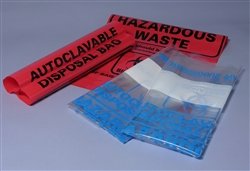 Clear Autoclave Biohazard Bags 12.2" x 26" 400pc