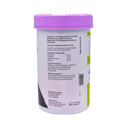 Canosan Pellets 1x 1300 g I Ergänzungsfuttermittel mit Gonex zur Unterstützung der Gelenkgesundheit I für Hunde Aller Altersklassen I Gelenke, Bänder, Sehnen I Spar-Set Plus Pharma Perle give-Away
