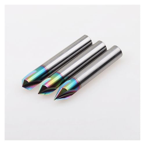 Fraise à chanfreiner en carbure D16 pour usinage CNC de l'aluminium
