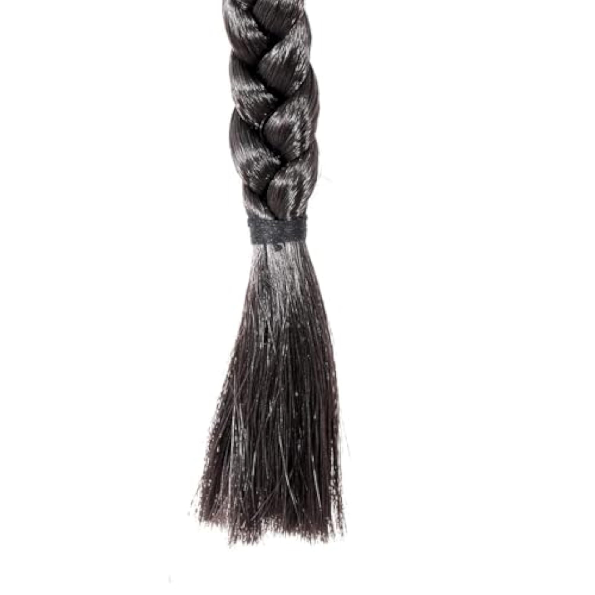Women's Natural Black Fake Long Hair Braid Extension, 1pc