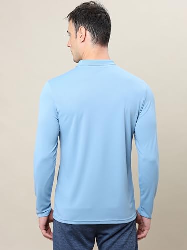 Image of TECHNOSPORT Men's 100% Polyester Slim Fit T-Shirt - (P710 P ) Pack of 1