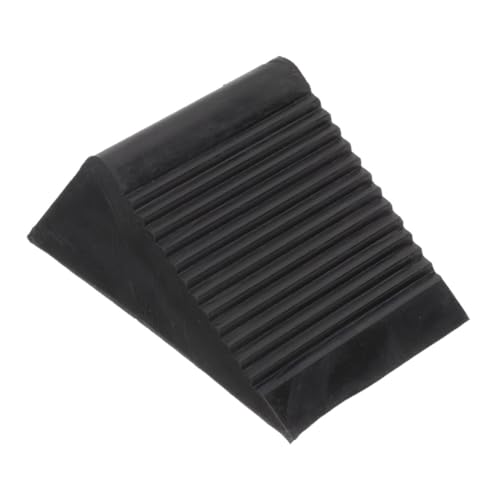 HAWILLOSCH ホイール滑り止め 車止め タイヤブロック タイヤ止め 車輪止め 車輪の滑り止めチョック 旅行用トレーラーの輪止め タイヤストップ 車輪の滑り止めブロック ゴム Black