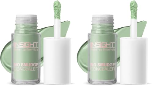 Image of INSIGHT No Smudge Concealer |High Coverage | Lightweight Formula | Crease-Free Finish | Long-Lasting |Blemishes & Redness |Flawless Look |Green Corrector-5g (Pack of 2)