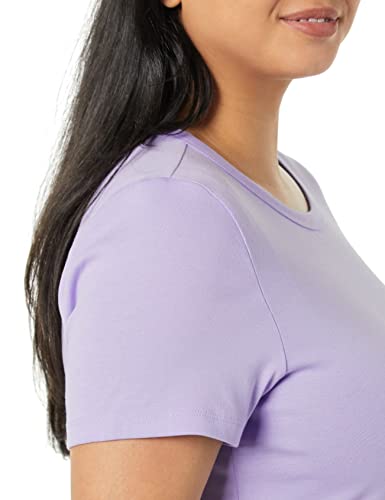Image of Amazon Essentials Women's Slim-Fit Short-Sleeve Crewneck T-Shirt, Pack of 2