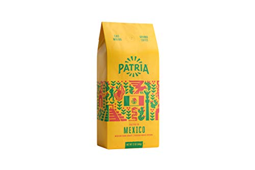 Patria Mexico Medium Dark Roast Ground Coffee,...