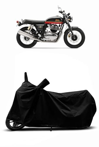 Image of Heavy Duty Waterproof Scooty & Bike Cover for Royal Enfeild Interceptor 650 - UV Resistant, Dustproof & Rain Protection, All-Weather Outdoor Cover for Bikes & Scooty with Buckle Straps