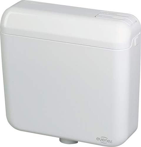 WC Aufputz Spülkasten mit 2-Mengen-Taste 6-9/3-4,5 L weiss tiefhängend 420x390x135 mm WC Bad Badezimmer