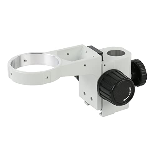 顕微鏡観察 顕微鏡ステージスタンド 金属製 32mm 顕微鏡スタンドホルダーブラケット 延長ピラーロッドバー 76mm フォーカシングリング 双眼三眼実体顕微鏡用(76mm Focusing)