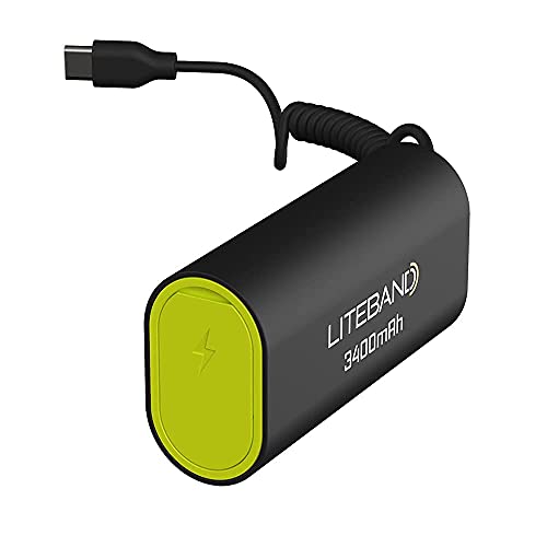 Liteband Yellow 3400 mAh Back-up Battery ACTIV and PRO Series Headlamps