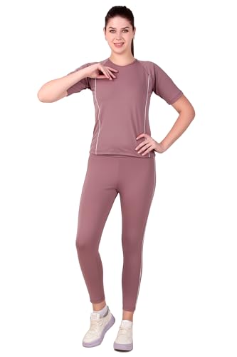 Image of Benzos Women's Body Fitted Gym Running Sports Track Suit | Regular Casual Fit | Track Suit for Girls & Women | Fabric - Polyester Blend