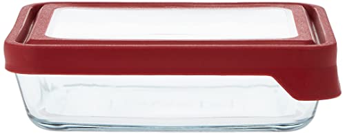Anchor Hocking TrueSeal Cherry Glass Food Container #TOP29