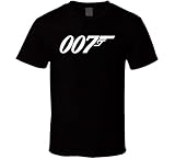 Maschinenwäsche THE FOX TAN 007 James Bond Logo T-Shirt schwarz Gr. L, Schwarz