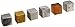 Ajax Scientific 6 Piece Cube Density Metal Set, 20mm