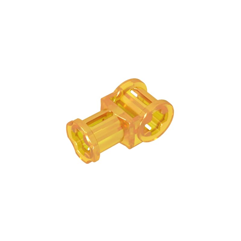 Gobricks Shaft Bolt Connection Technic Axle Connector with Axle Hole 32039 42135 4107081 GDS-931 50Pieces Compatible with Lego Classic Bulk Toy MOC Color:Trans Orange โ image 1