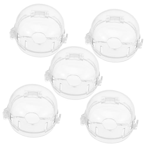 Beatifufu Oven Knob Cover for Child Safety 5pcs Stove Knob Covers Gas Burner Protection Front Universal Gas Protective Case