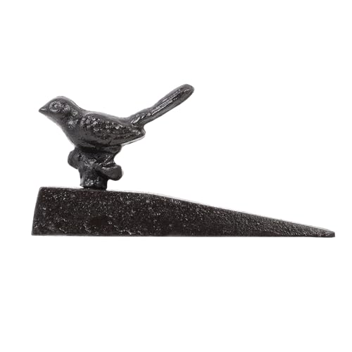 Butoir de porte oiseau déco rustique charme authentique marron - 2