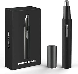 Ear Nose Trimmer, Professional USB Rechargeable Hair Trimmer, Painless for Men and Women, Facial Trimmer, Double Edge Waterproof Blade (Black)