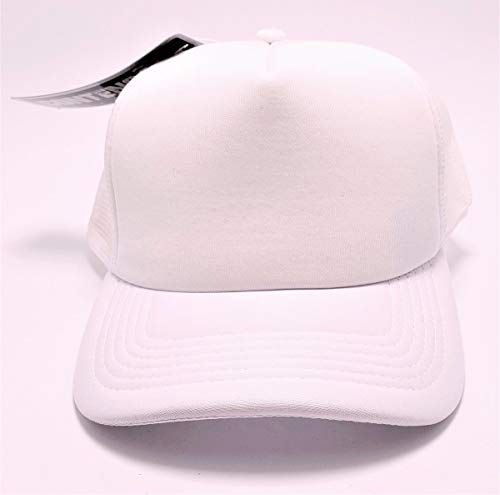 Boné Liso Masculino Poliéster Aba curvada Com Regulagem Cor: Branco