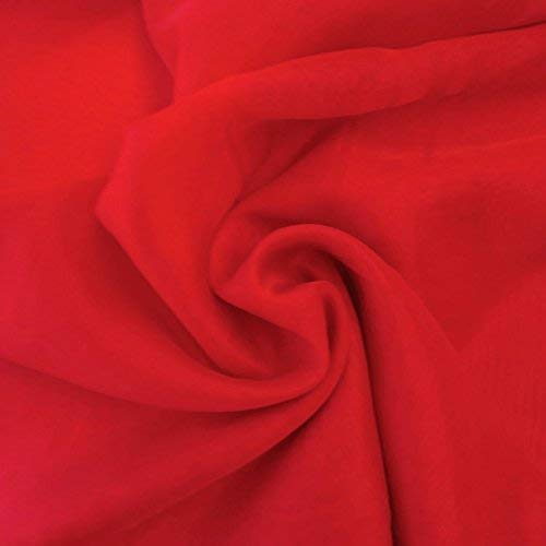Image of M Fabrics Cotton Fabric Lining Cloth Material (Pure Cotton Unstitched Fabric, Women's Textiles Lining Material) - (40 Inches Width) (Color May Vary) Pack of (2 Meters, Red), Solid