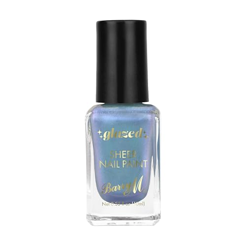 Barry M Glazed Nail Paint Shade So Infinite | Glossy Blue Nail Polish
