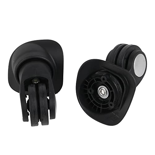 RDEXP Suitcase Luggage Caster Wheels 3.42 inches Replacement Black w/Screw Pack of 42