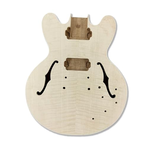 Unfinished Guitar Body Basswood Electric Guitar 335 Special Body Tiger Veneer Semi Finished Accessories