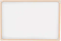 Quadro Branco Uv Moldura Madeira Pinus Neo STALO, 90x60