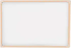 Quadro Branco Uv Moldura Madeira Pinus Neo STALO, 90x60