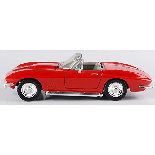 Chevy Corvette 1967 rojo modelo 1:24 Motormax miniatura 2