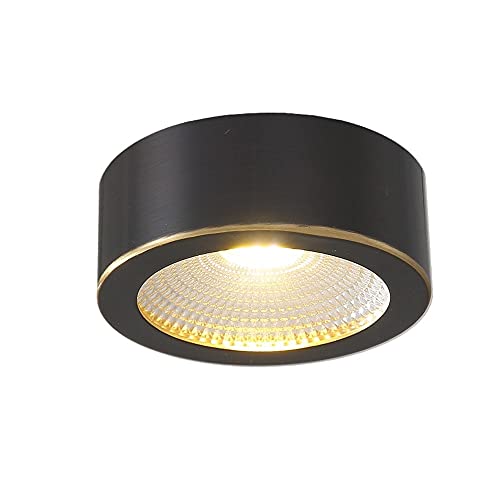 Foco de Techo LED nórdico Ultrafino en Blanco y Negro de 3 W, 5 W, 7 W y 9 W, para Montaje en Superficie, para decoración de Interiores, Color Bronce COB, para Uso Comercial, con Apertura gratuit