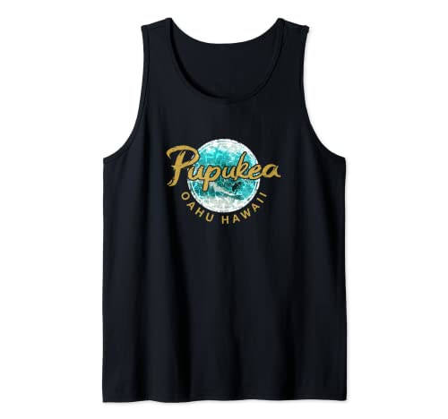 Pupukea Hawaii North Shore Surf Vintage Pipeline Camiseta sin Mangas