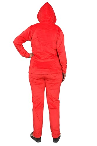Image of Women's Velvet Track Suit for Women, Winter Wear Night Dress | Ladies Track Suit for Sports Wear, Nightwear, Jogging, Daily Use, Gym Wear