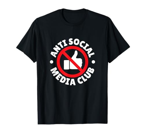 Club anti redes sociales Camiseta