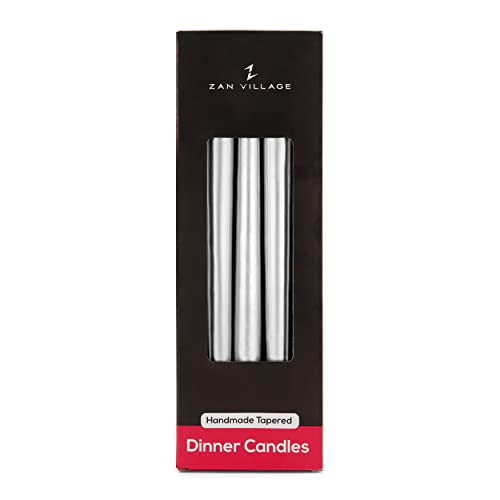 Zan Village Candle Company Taper Dinner Candles, 10 Pack, Long-Lasting 7-Hour Burn Time, Classic Long Venetian Style - Image 3